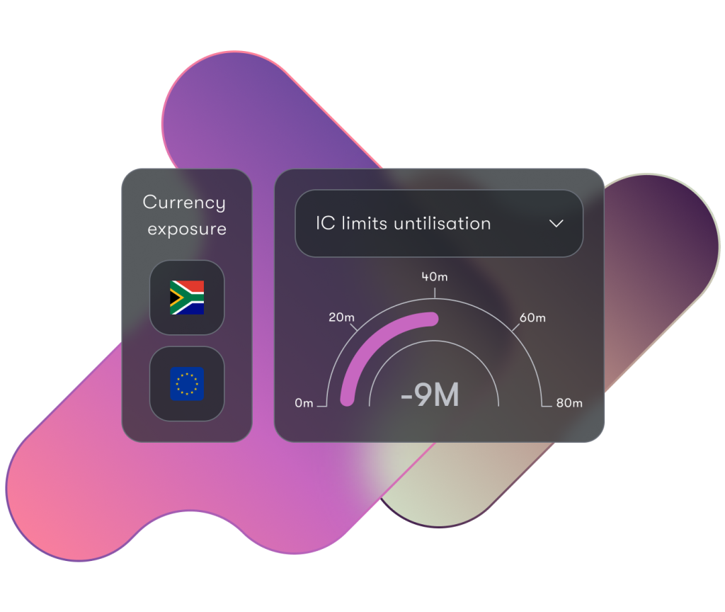 User interface showing limit management